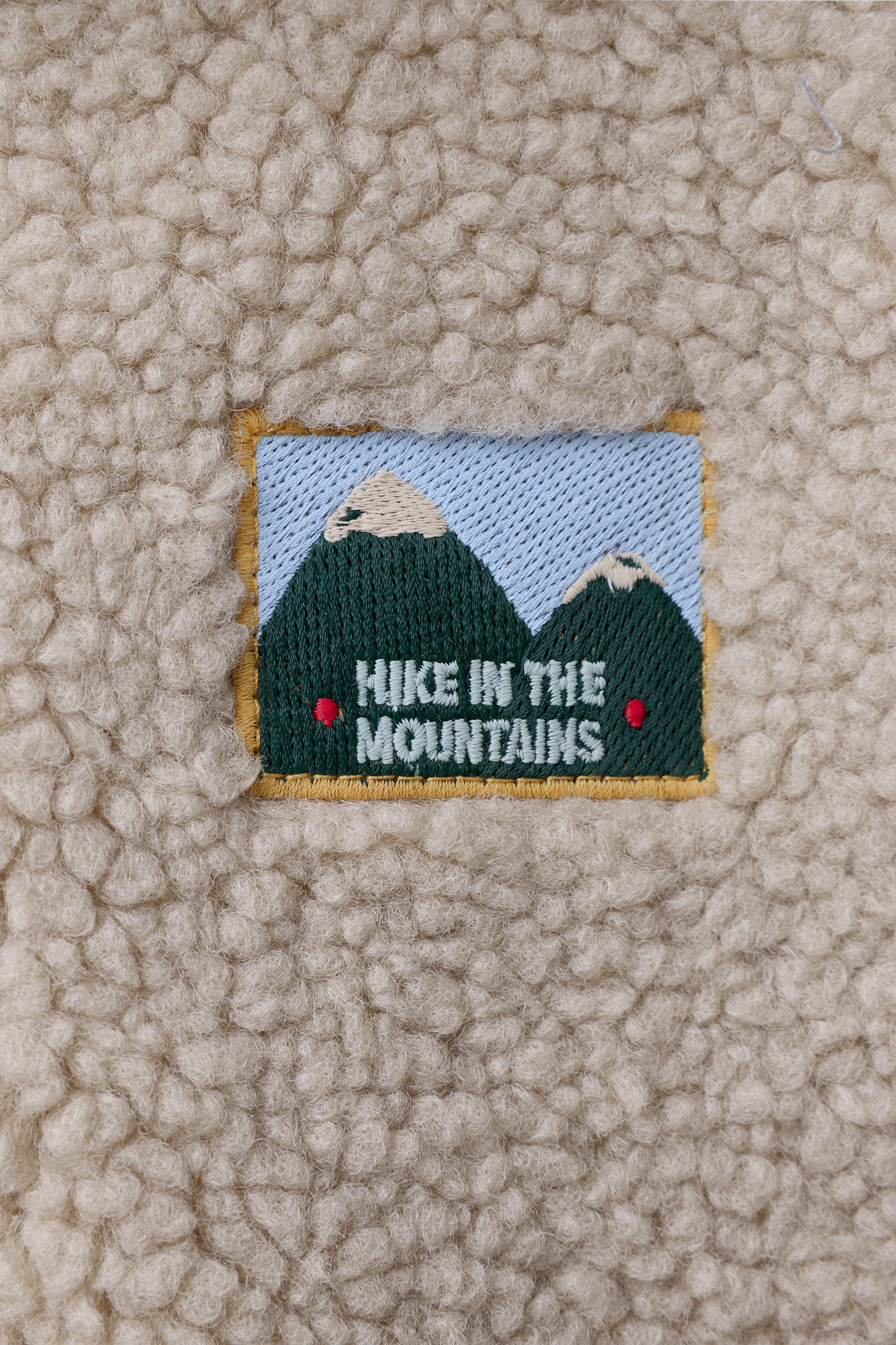 CONTRAST PIPING FLEECE HOODIE JACKET